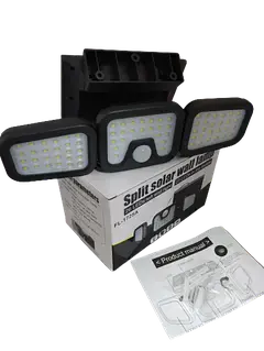 FL-1725A Solar Güneş Enerjili 4,7 Santim Kablolu Hareket Sensörlü Bahçe Aydınlatma Sokak Lambası 112 Ledli