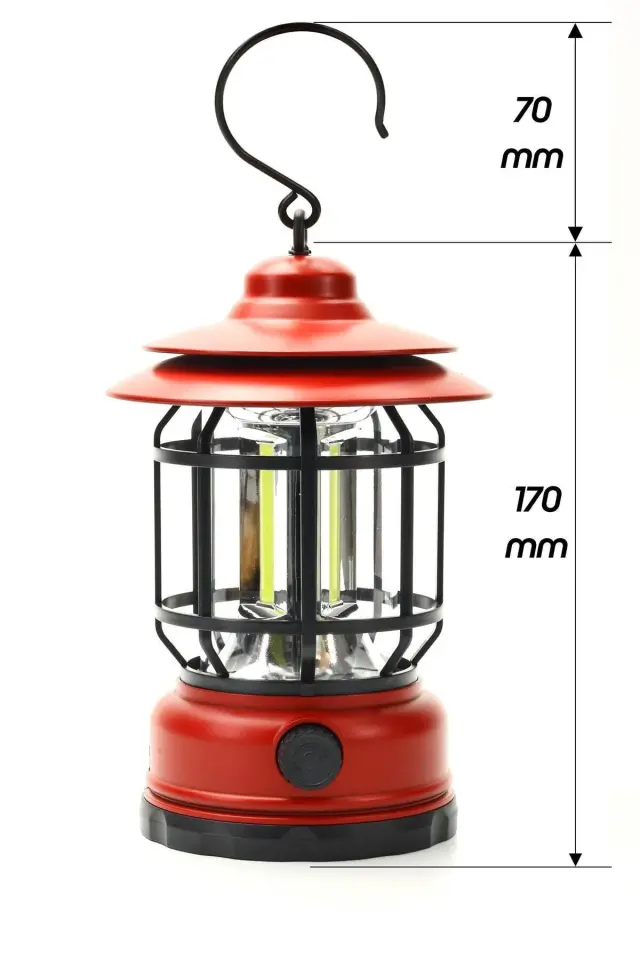 Gold Silver GS 485 nostajik ışıldak FANUS ŞARJLI EL FENERİ