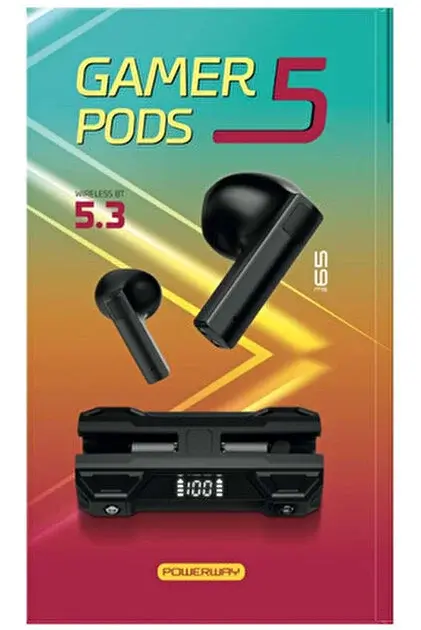 Gamerpods 5 iOS/Android Uyumlu Bluetooth 5.3 59ms Düşük Gecikmeli