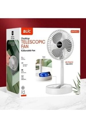 2000 Mah Bataryalı Telefon Standlı 180 Derece Ayarlanabilir 3 Kademeli Katlanabilir Masaüstü Taşınabilir Soğutucu