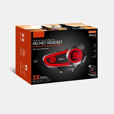 A30 2x Iki Cihaz Eşleşme Özellikli Motosiklet Bluetooth Kask Kulaklığı Interkom Kulaklık