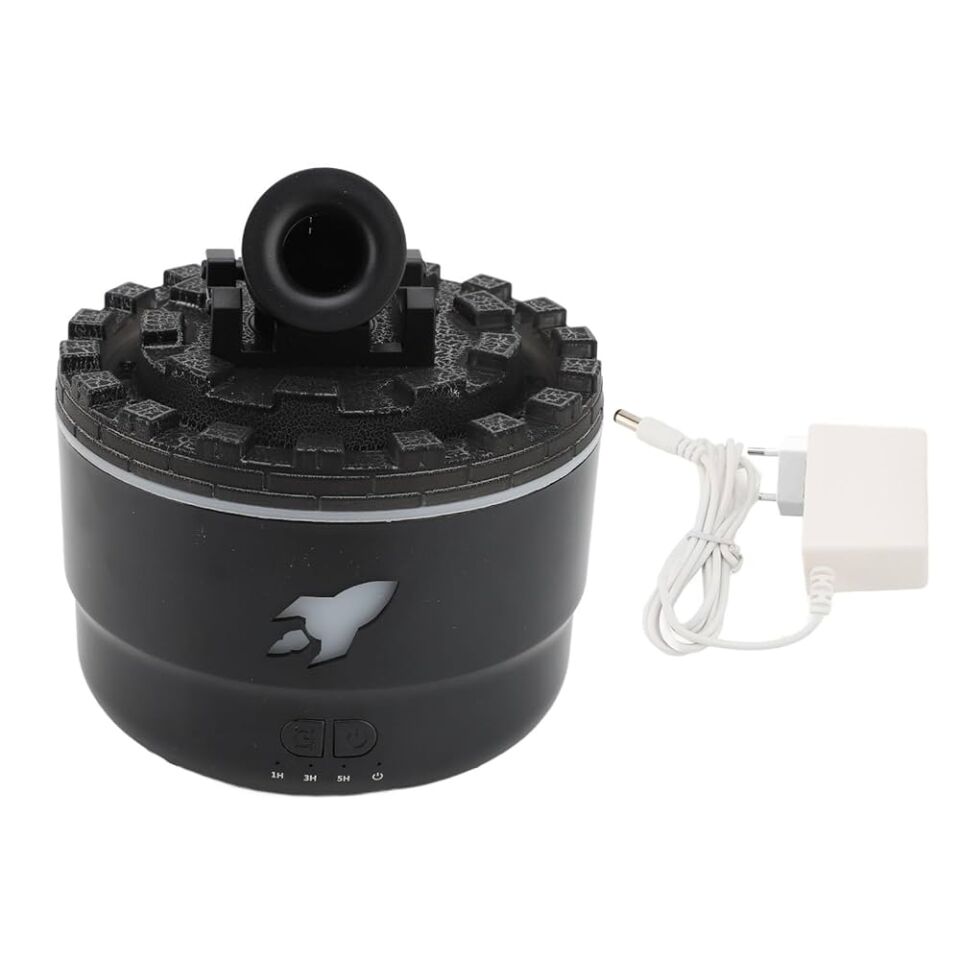 Siyah Top Atış Görselli Buhar Makinesi