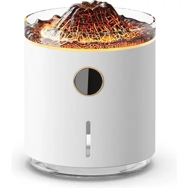 Şarjlı 350 ML Kablosuz Çalışma Volkanik Alev Hava Nemlendirici Denizanası Duman Halka Sprey