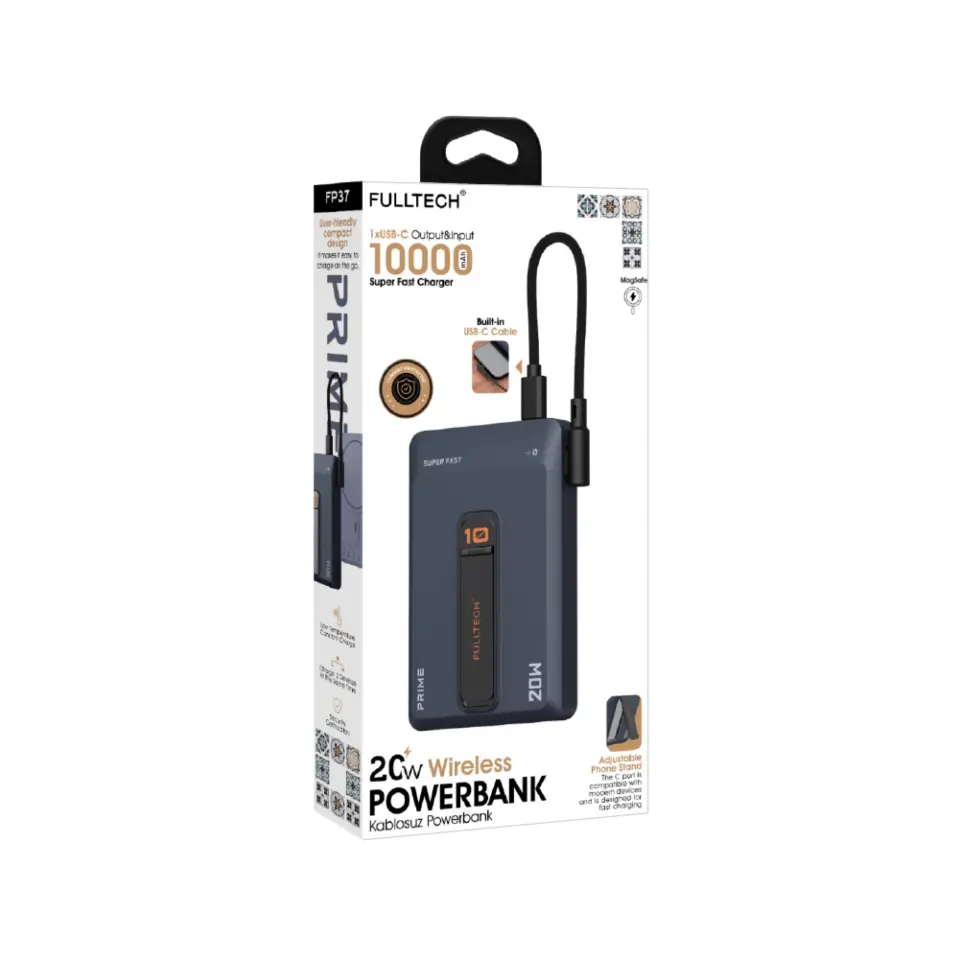 Fulltech FP37 Magsafe 10.000 Mah 20W Kablolu Powerbank