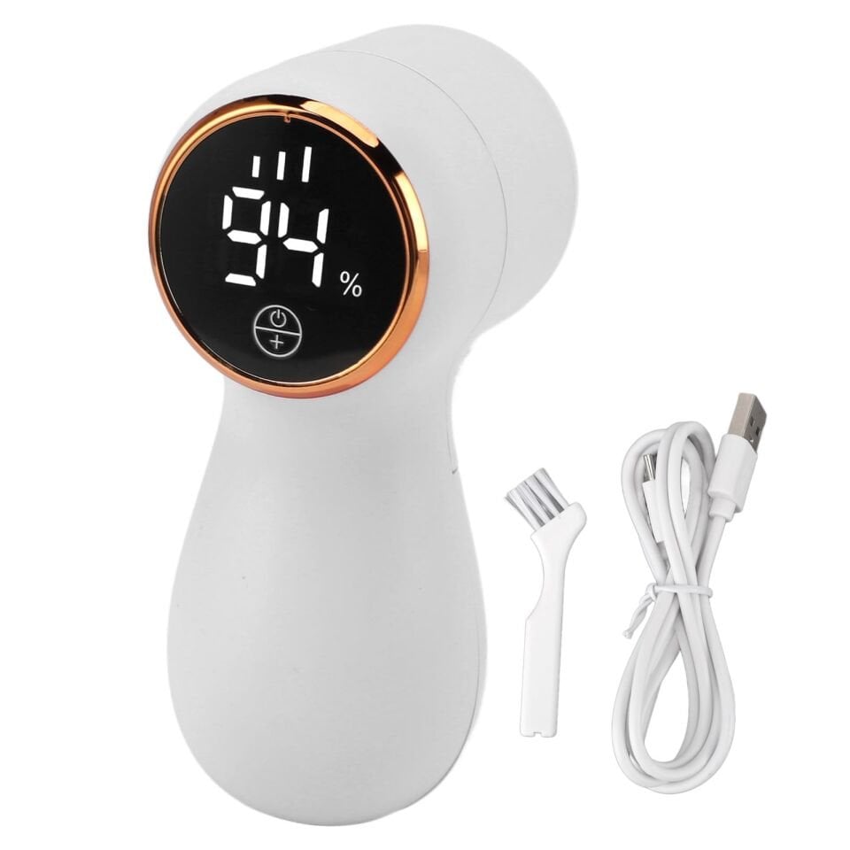 Şarjlı Tüy Temizleme Makinesi Dijital Ekranlı Tiftik Temizleme Makinesi +1 Bıçak