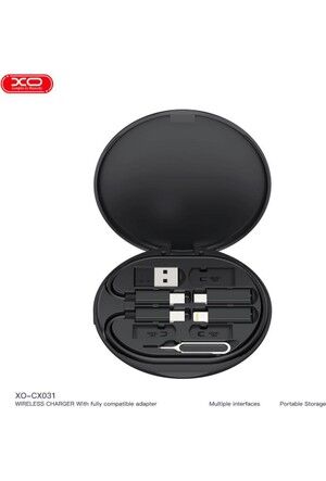 XO-CX031 Type-C Kablolu Micro&lightning&usb-A Adaptörlü 15W
