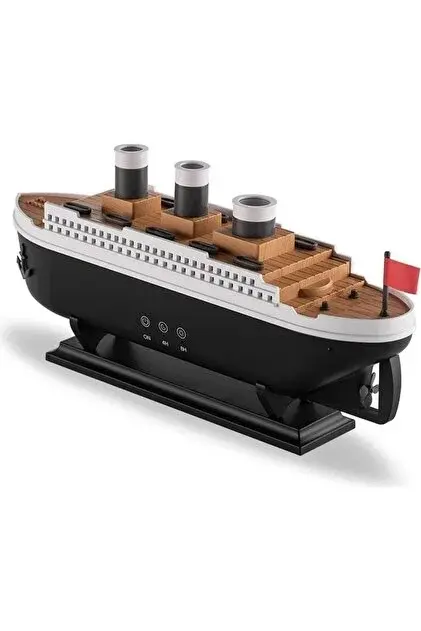 Titanik Buharlı Gemi Hava Nemlendirici | LED Işıklı Dekoratif Aromaterapi Makinesi