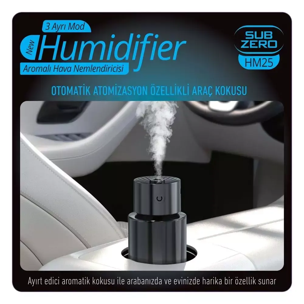 Subzero HM25 Otomatik Araç İçi Koku Difüzör Nemlendirici