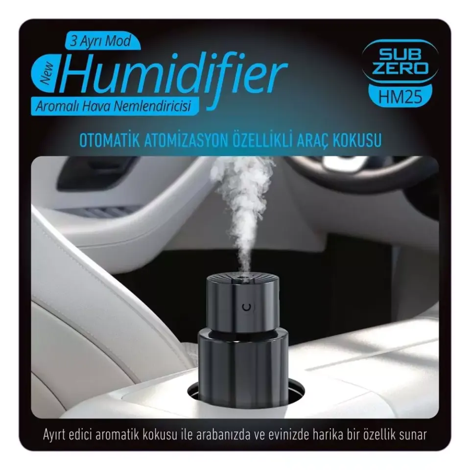 Subzero HM25 Otomatik Araç İçi Koku Difüzör Nemlendirici
