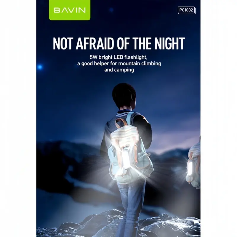 Bavin PC1002 20000mAh Şarj Type-C Micro Girişi ve 2 USB Çıkışlı LED Işıklı Powerbank