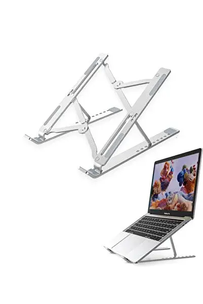 XR77 Alüminyum Ayarlı Katlanabilir Laptop Macbook Uyumlu Notebook Yükseltici Tutucu Stand