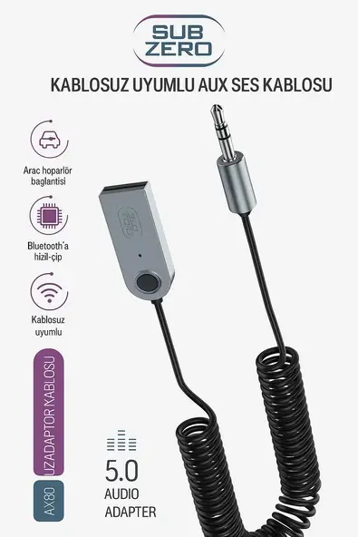 Subzero AX80 Araç Teyp Bluetooth Çevirici