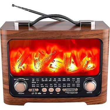 V-1509 Şömine Görünümlü Radyo