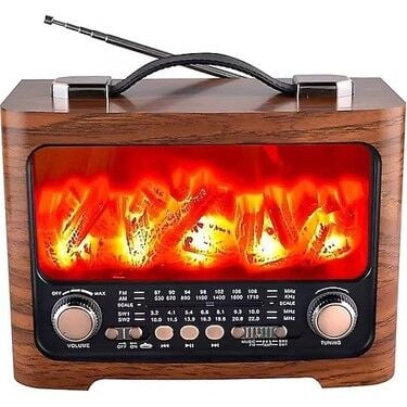 V-1509 Şömine Görünümlü Radyo