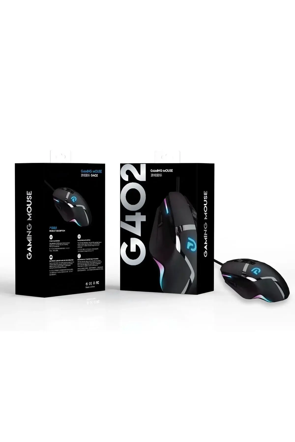Trio G402 Gaming Mouse 7200 DPI RGB Aydınlatmalı