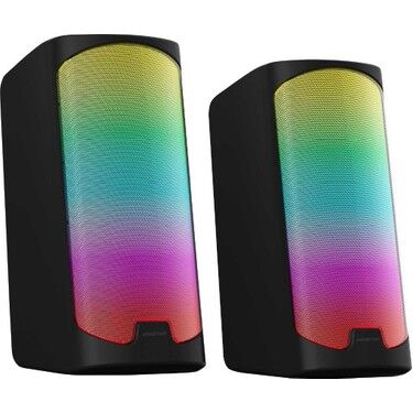 PGS403 Kablolu Rainbow LED Aydınlatma Gaming Oyuncu Speaker Hoparlör Siyah