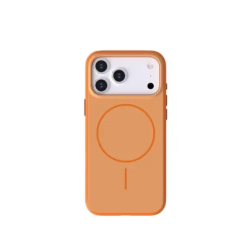 iPhone 17 Pro Max Uyumlu MagSafe Özellikli Kenarları Plastik Form Silikon Kılıf